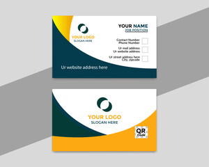 Corporate, creative and modern business card design for personal identity
