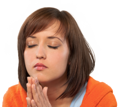 Portrait of a Young Woman Praying