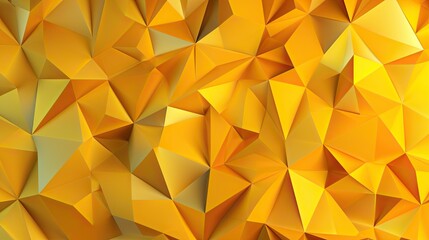 Large triangle polygonal shapes geometric Abstract 3d yellow background