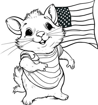 American Flag Coloring Pages Free Printable American