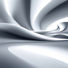 Abstract curvy lines background. Generative ai art.