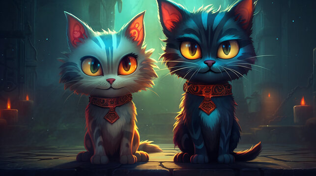 Cartoon cheap cat pictures