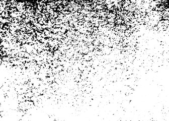 Rustic grunge vector texture with grain and stains. Abstract noise background. Weathered surface. Dirty and damaged. Detailed rough backdrop. Vector graphic illustration with transparent white. EPS10.