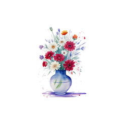 vase with flowers