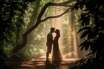A Kiss Under the Trees