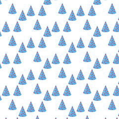 Background with holiday hats for decoration.
