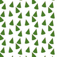 Background with holiday hats for decoration.