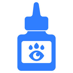 Eye drops icon with bottle
