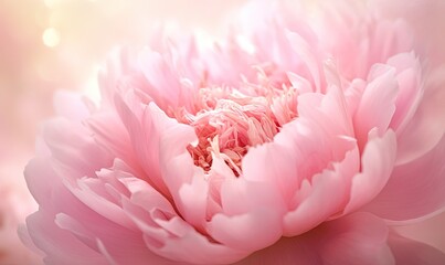  a pink flower with a blurry background is shown in this image of a large pink flower with a blurry background is shown in the foreground.  generative ai