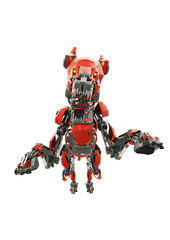 cyber dog is jumping attack