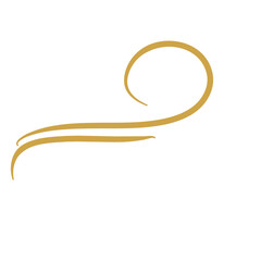 Gold Flourish Swirl Ornament