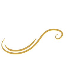 Gold Flourish Swirl Ornament