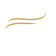 Gold Flourish Swirl Ornament