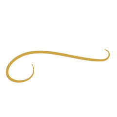 Gold Flourish Swirl Ornament