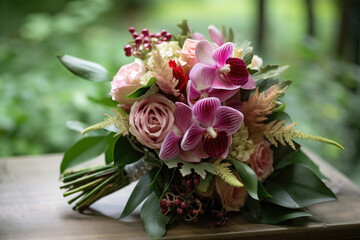 Bridesmaid Bouquets Close Up