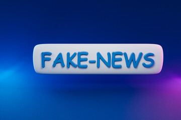 floating chat symbol for phone application on colorfull infinite background; todo list icon symbol fake news; 3d illustration