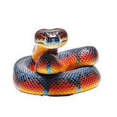 Obraz premium Illustration of a snake, PNG transparent background, isolated on white, by Generative AI