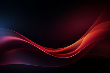 Dark red black grainy gradient wave background