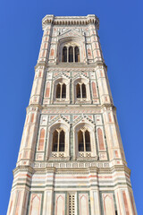 Fototapeta premium Florence, Italy - 21 Nov, 2022: Exterior views of Florence Cathedral in Piazza del Duomo
