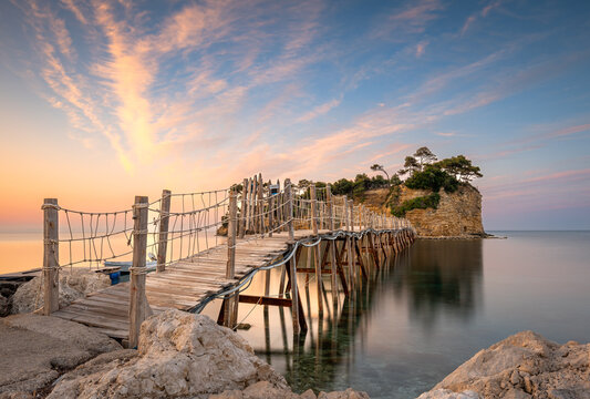Captivating Zakyntos Greece's Tranquil Cameo of Azure Waters and Cliffside Beauty