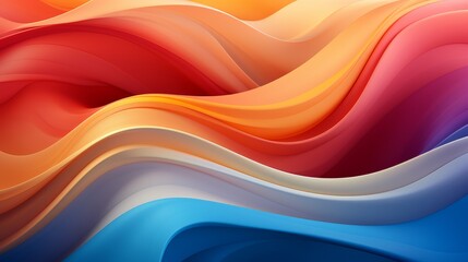 Fototapeta premium Abstract psychedelic papercut background, Generative AI