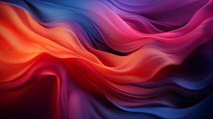 colorful wavy shape background with lines and curves, wallpaper card and banner, Generative AI