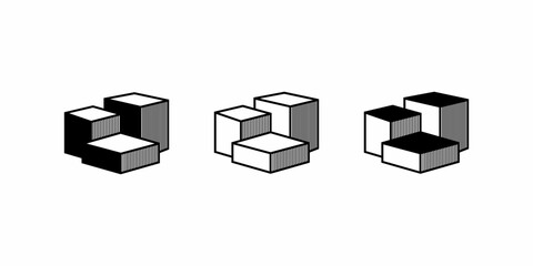 simple podium logo designs icon symbol vector illustration.