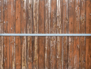 Old Painted Wooden Planks Gate Fence Tecture