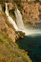Fototapeta na wymiar Lower duden waterfalls in antalya