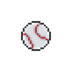 Baseball drawing, sport pixel art