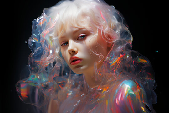 Fototapeta holographic Generative AI