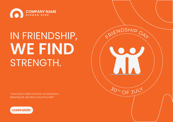 Friendship Day Social Media Banner Design Template