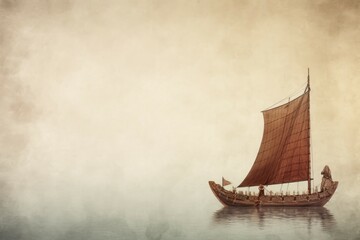 Viking ship maritime. Generate Ai