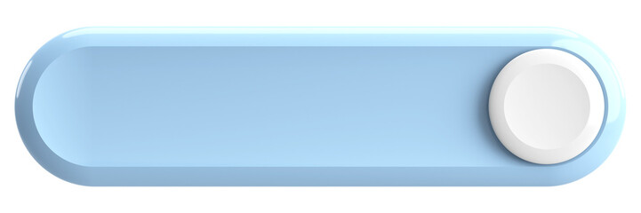 3D button. Empty button. 3D illustration.