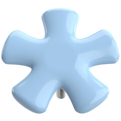 Push pin. Drawing pin. 3D pin. 3D illustration.