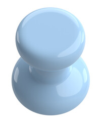 Push pin. Drawing pin. 3D pin. 3D illustration.