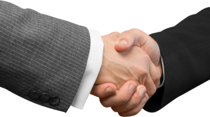 Business Deal, two business man handshake