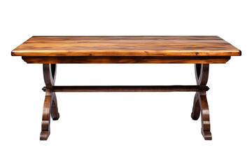 dining table isolated on a transparent background, generative ai