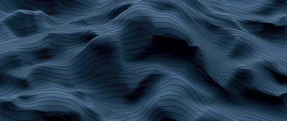 Topography lines texture background on dark background.