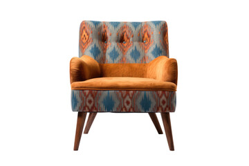 accent chair isolated on a transparent background, generative ai