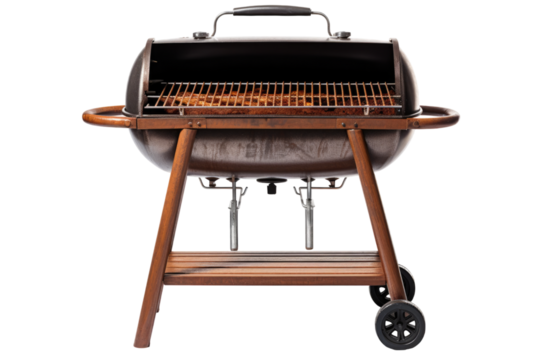 barbecue grill stand isolated on a transparent background, generative ai