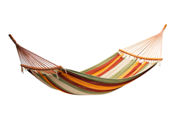 hammock isolated on a transparent background, generative ai