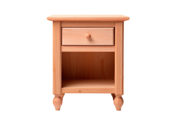 nightstand isolated on a transparent background, generative ai