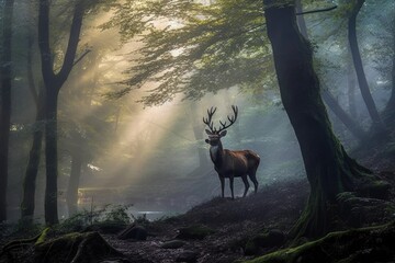 Mystical Forest Deer