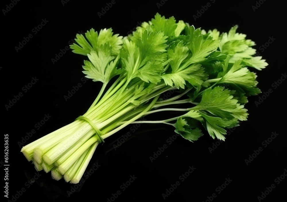 Aufkleber fresh celery isolated on white background. created with generative ai technology