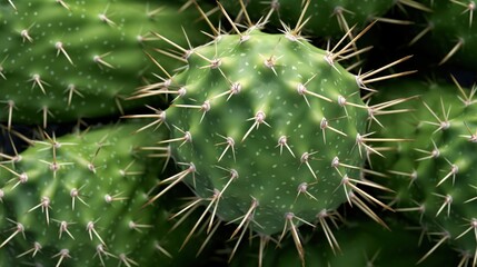 Naklejka na ściany i meble Closeup of the texture and pattern of a cactus