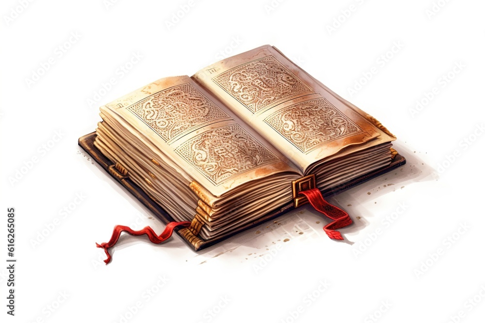 Poster square book isolated on white background. generated by ai.