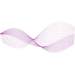 Pink ribbon bow isolated