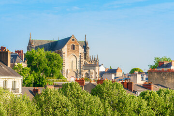 View of Saint-Similien church in Nantes, France