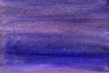 Fototapeta na wymiar Purple blue hand-drawn watercolor background